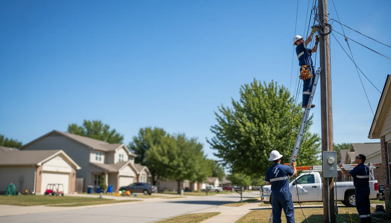 Residential electrician providing installation services in Avondale Estates, GA